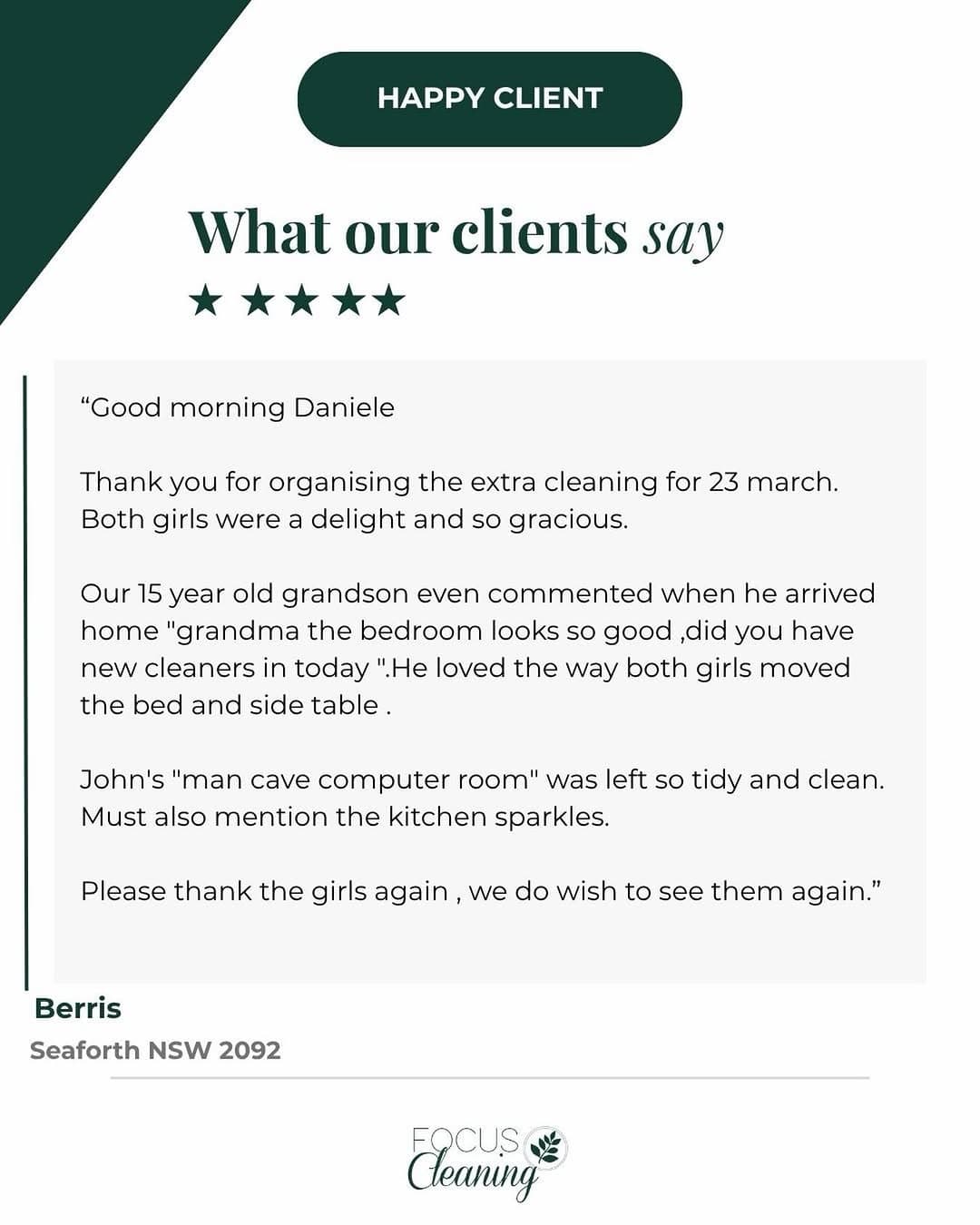 There’s nothing more rewarding than knowing our work is truly felt inside a home 💚  From the moment our team walked in, 